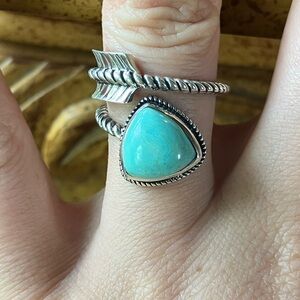 Royston Turquoise Sterling Silver Arrow Ring